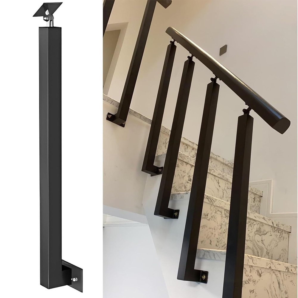 Black Balusters for Indoor and Outdoor Use, 10-Piece Set