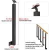 Black Balusters for Indoor and Outdoor Use, 10-Piece Set view 2
