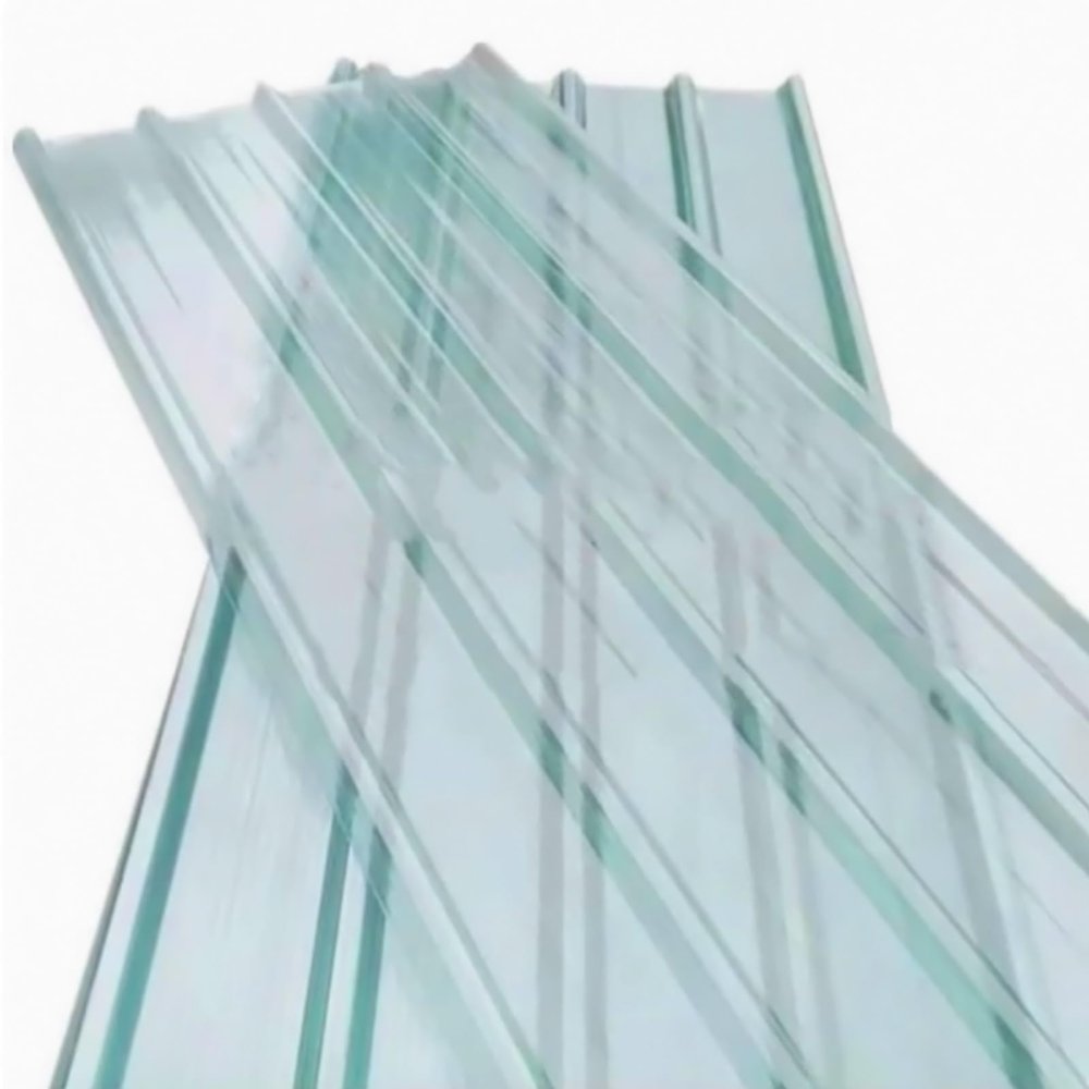 Transparent Corrugated Roofing Sheets, 18-Pack, 0.9 x 0.6 m