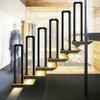 U-Shaped Stair Handrail for Indoor and Outdoor Use, Modern Industrial Wrought-Iron Railing for Porches and Patios, 55 cm view 3