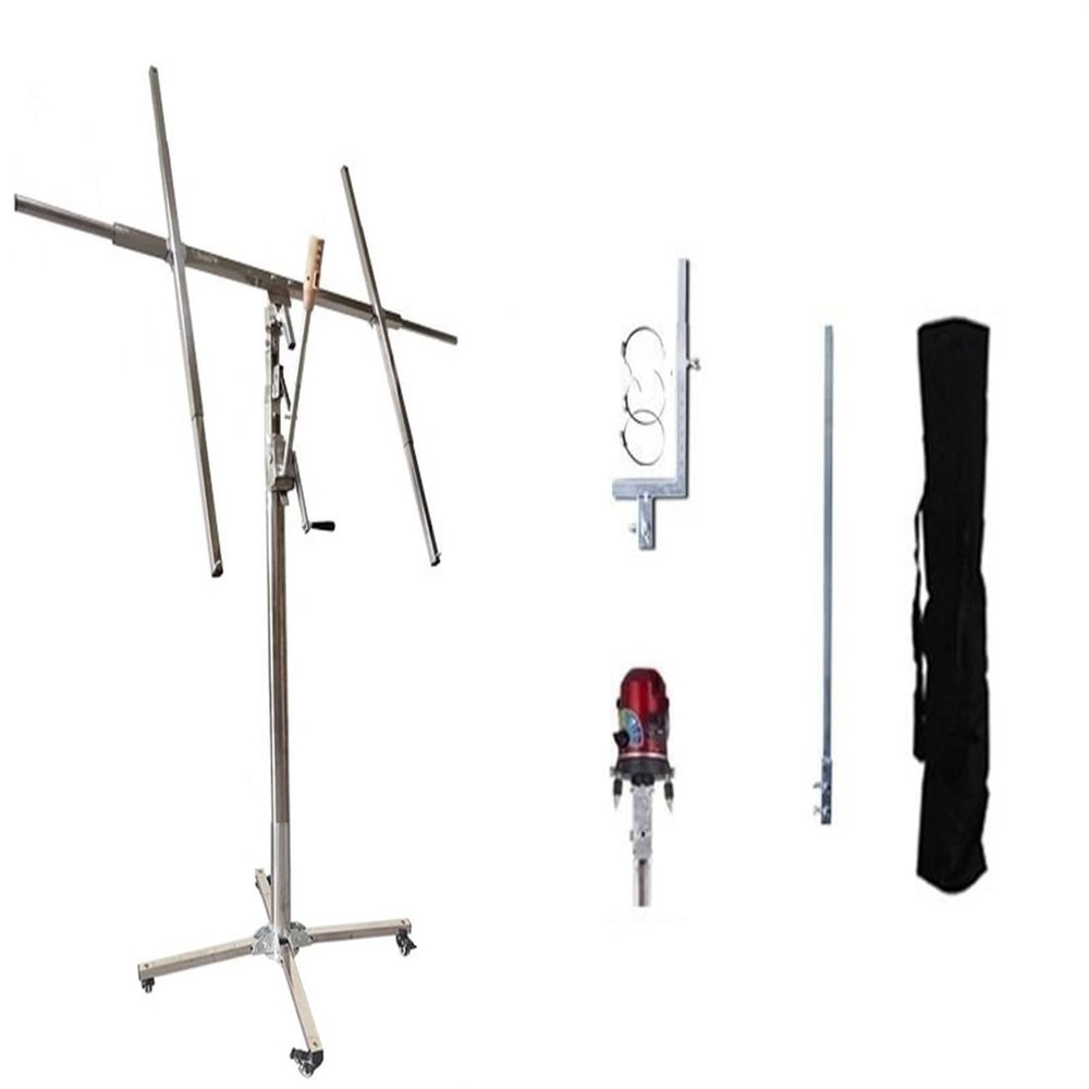 FHSLKXIM Woodworking Decoration Ceiling Tool, Drywall Lift, Electric 3-in-1 Punching Frame, 3.7 m 3-Use Drill Press H