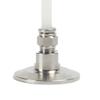 1-Piece SS304 Stainless Steel Quick-Fit Trachea Quick-Insertion Hose Clamp Joint, TC77.5 Connection, PC8MM view 2