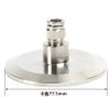 1-Piece SS304 Stainless Steel Quick-Fit Trachea Quick-Insertion Hose Clamp Joint, TC77.5 Connection, PC8MM view 3