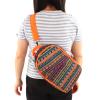 Compact Camping Utensil Bag, Durable Polyester, Adjustable Strap, Orange view 3