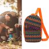 Compact Camping Utensil Bag, Durable Polyester, Adjustable Strap, Orange view 4