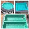 JUCCJUXIN Invisible Resin Septic Tank Cover and Frame, Recessed Manhole Cover, 100 × 100 cm (39.4 × 39.4 in) view 4