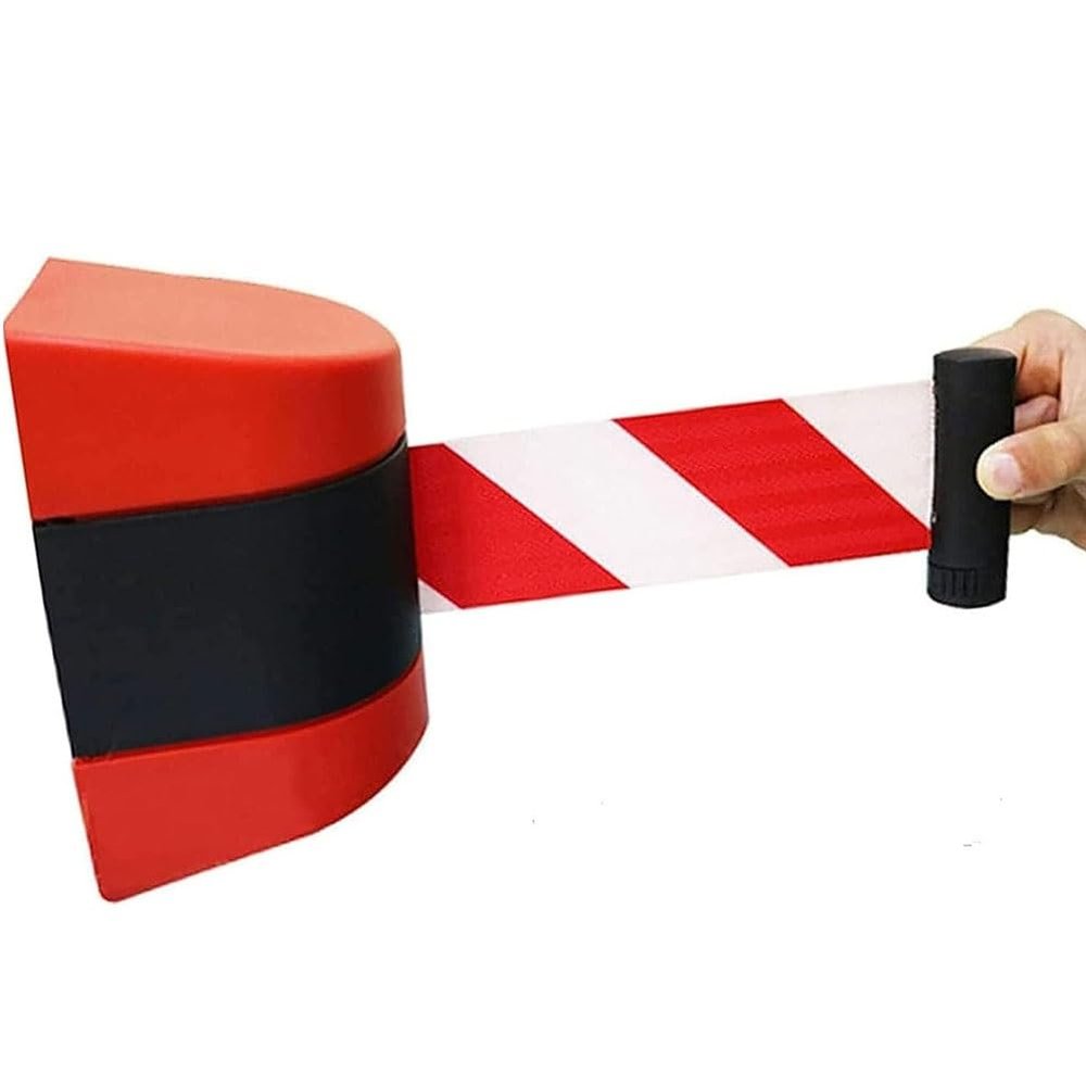 Wall-Mounted Retractable Belt Barrier with ABS Housing