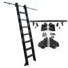 Heavy-Duty Rolling Ladder Rail Hardware Kit, 400 cm Rails for Libraries, Bookcases, Warehouses and Bars | Ladder Not Included view 1