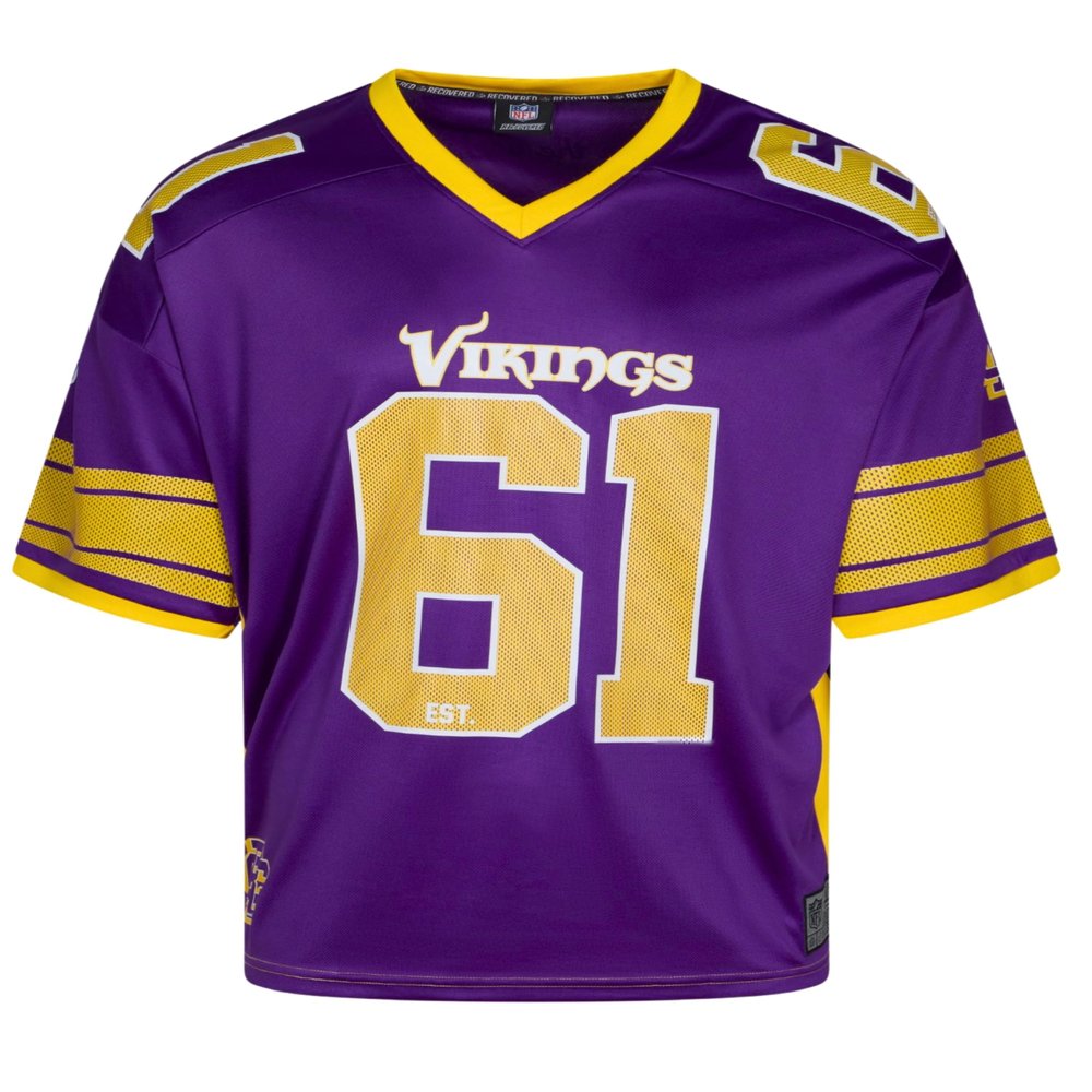 Recovered Minnesota Vikings NFL Mesh Oversized Top Jersey, Purple - XXL