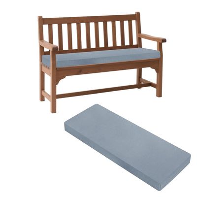 Garden Bench Cushion, Sky Blue, 170 x 30 x 5 cm
