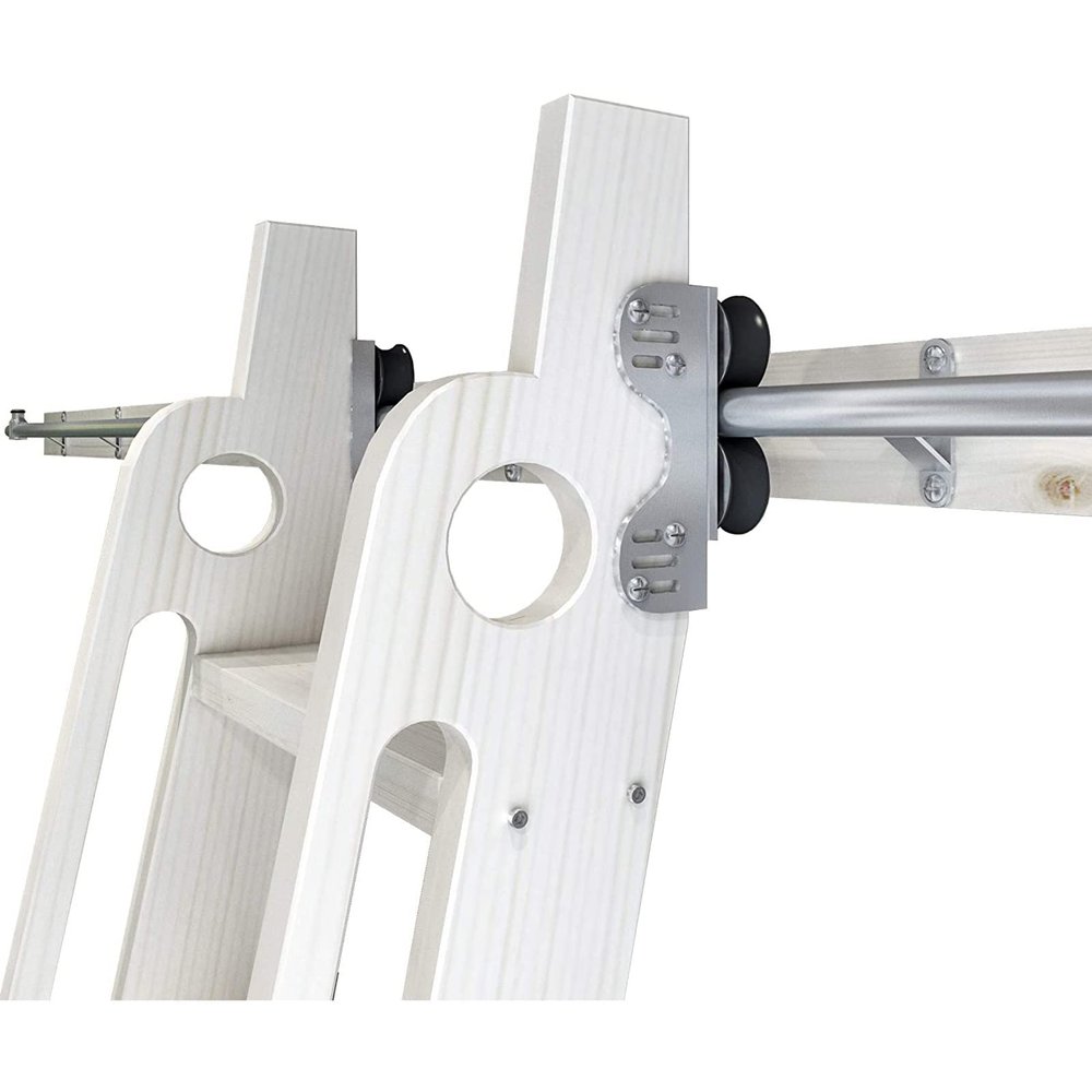 Heavy-Duty Rolling Library Ladder Track Hardware Kit, Ladder Not Included