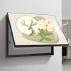 Decorative Electrical Panel Cover, Flip-Cover Wall Art, Black, 4.60 × 40 cm / 23.6 × 15.7 in view 1