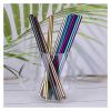 8-Pack 12 mm Stainless Steel Reusable Straws, Bent Mixed view 2