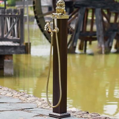 Generic Stainless Steel Garden Water Column with Frost-Resistant Outdoor Faucet