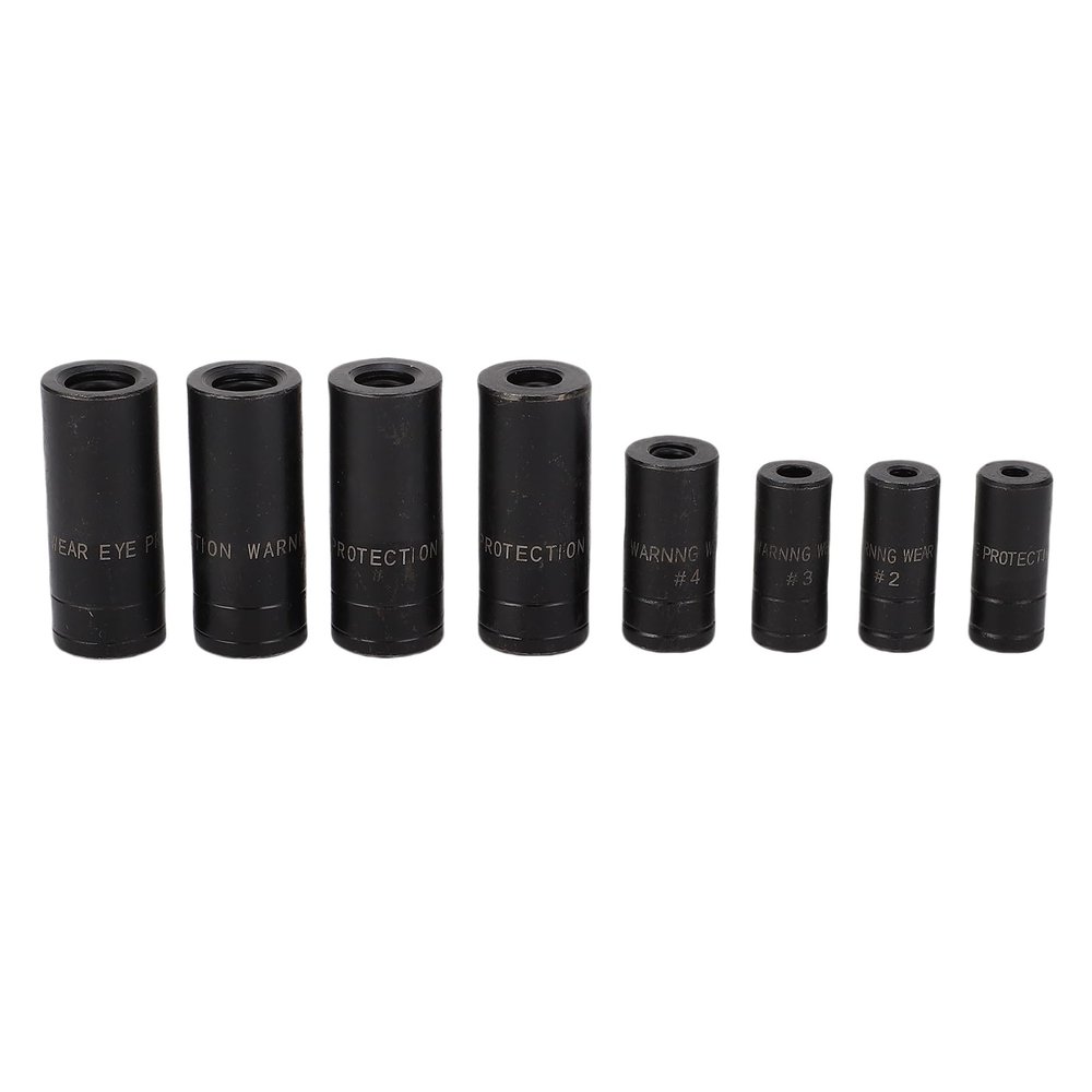 YUEHISY MCTI Standard Tap Socket Set, 8-Piece with Storage Rack, for Fractional, NPT and Metric Taps, 1/4- and 3/8-Inch Drives