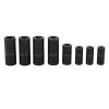 YUEHISY MCTI Standard Tap Socket Set, 8-Piece with Storage Rack, for Fractional, NPT and Metric Taps, 1/4- and 3/8-Inch Drives view 1