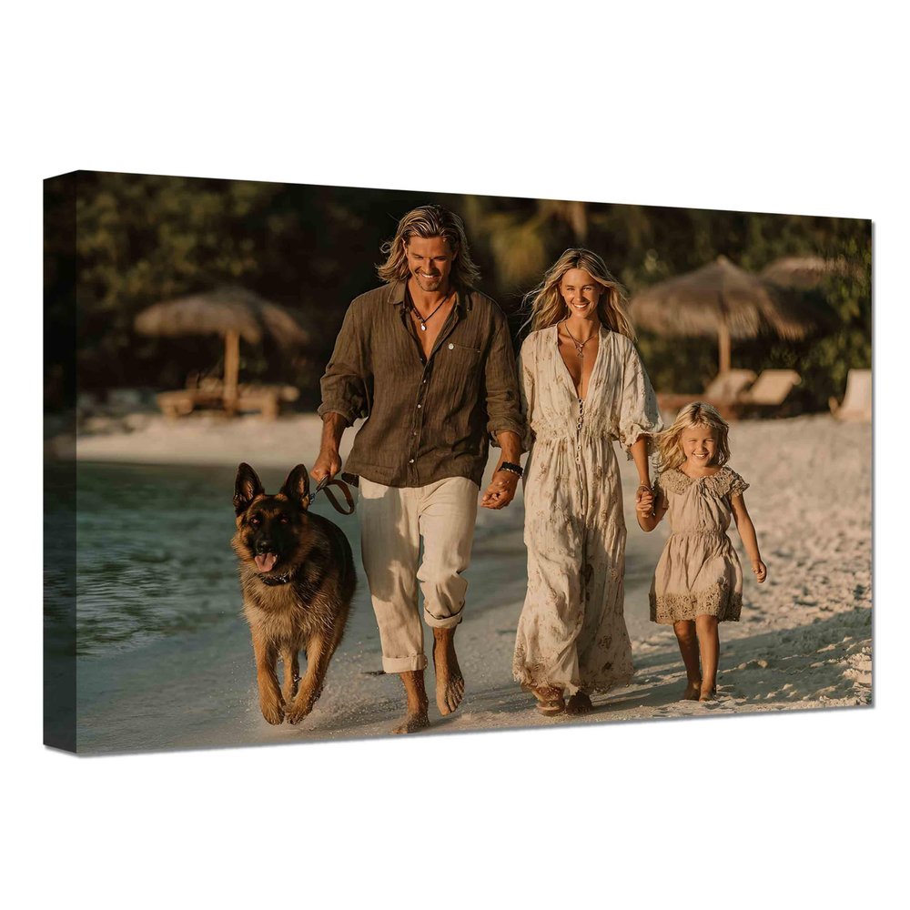 Your Photo on Canvas, XXL 4 cm-Thick Stretcher Frame! - Panorama Canvas Print, Personalized Canvas Art, Ready to Hang (30 x 60 cm)