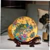 GALPADA Decorative Ceramic Plate with Stand for Kitchen and Home view 3