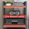 IEOWY Corner AV Cabinet, 6-Tier Open Audio Equipment and Record Storage Rack view 4
