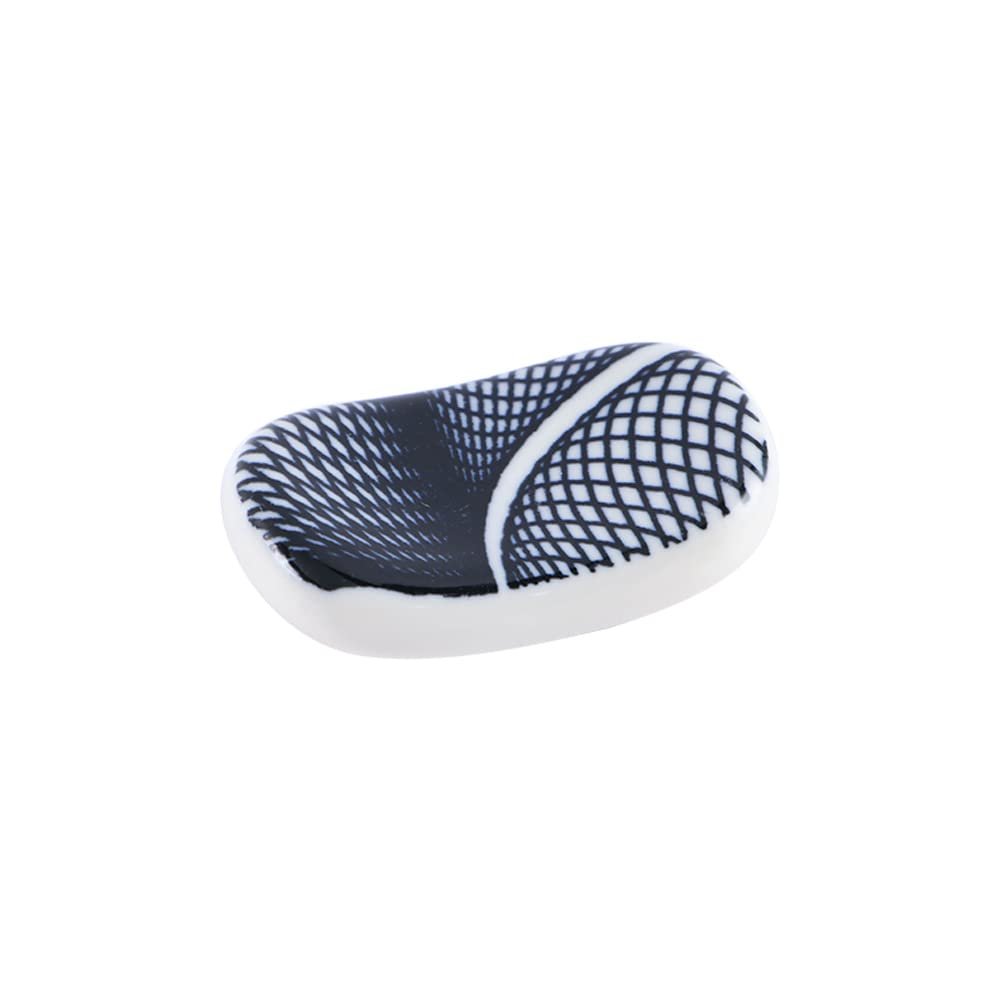 Simple Oval Ceramic Chopstick Holder, Colorful