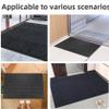 XUCHOU Indoor Doormat 90 x 115 cm, Dirt-Trapping, Non-Slip, Washable & Weather-Resistant, Black view 2