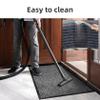 XUCHOU Outdoor Doormat 95 x 150 cm, Dirt-Trapping Mat, Non-Slip, Washable and Weather-Resistant, Black view 4