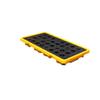 Industrial Spill Containment Tray, Modular Stackable Platform with Drain for Oil Drums view 2