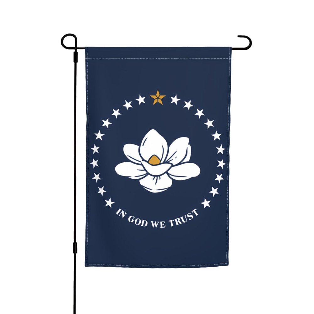 Mississippi State Flag Garden Decoration
