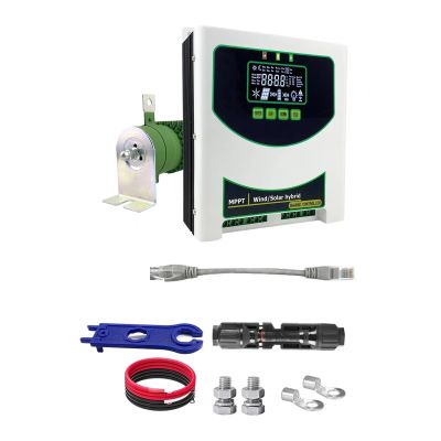 MPPT Wind-Solar Hybrid Charge Controller, 12/24/48V, 80A/120A, LCD, Wi-Fi Monitor