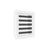 10 x 10 Modern Design AC Grille, White Aluminum Linear Slot Diffuser view 3