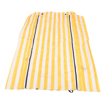 Cuifati 210D Polyester Storage Rack Cover, Yellow and White Stripes