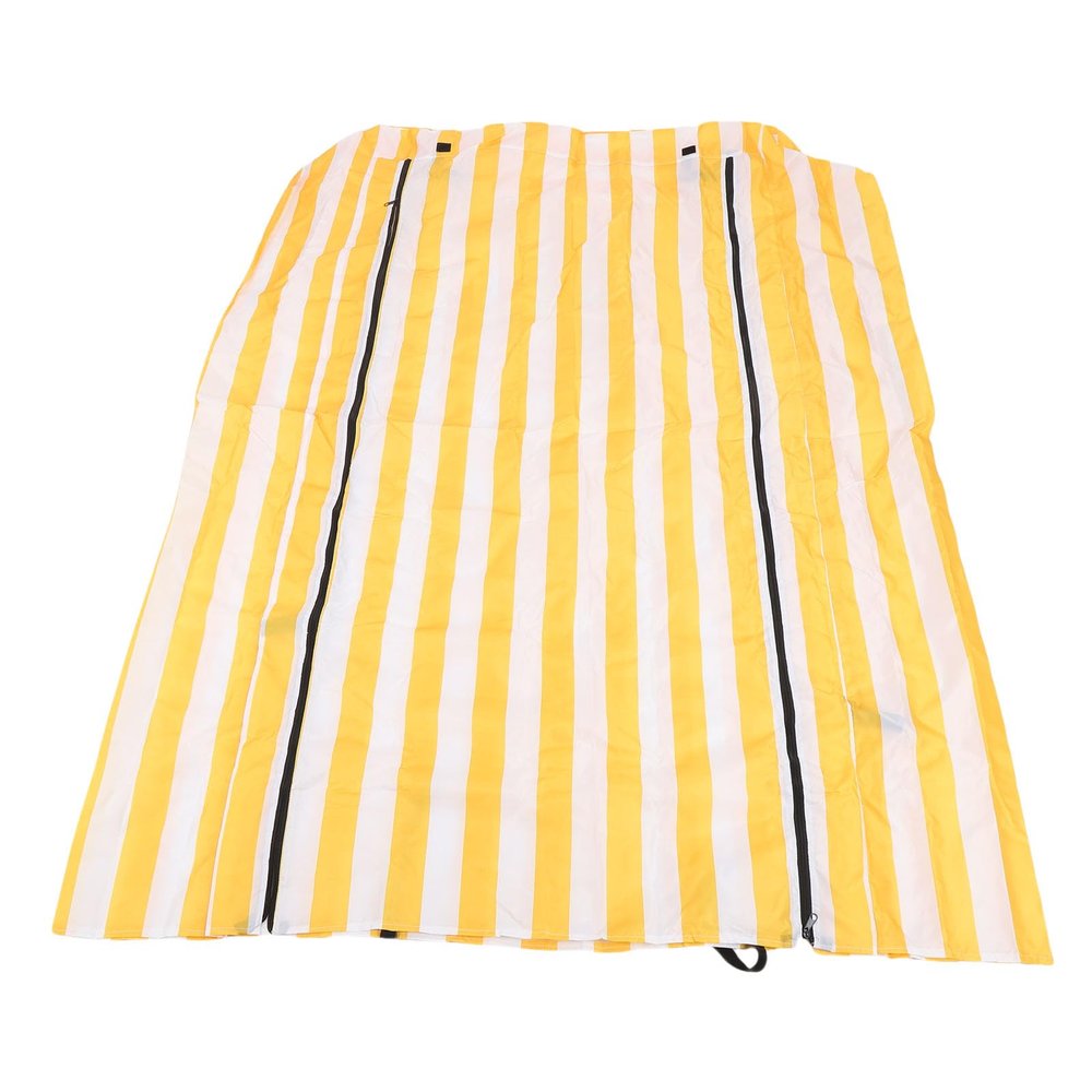 Cuifati 210D Polyester Storage Rack Cover, Yellow and White Stripes