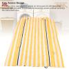 Cuifati 210D Polyester Storage Rack Cover, Yellow and White Stripes view 2