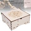 Diyeeni Interlocking Storage Box, 4 Compartments, Natural Wood view 4
