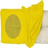 Washable Linen Bench Cushion Cover, Non-Slip Zippered, Yellow, 70 x 50 x 8 cm view 1