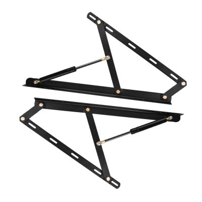 Pneumatic Bed Lift Kit, 2-Piece Gas Strut Storage Bed Lift Mechanism, Black, 150 cm/59 in