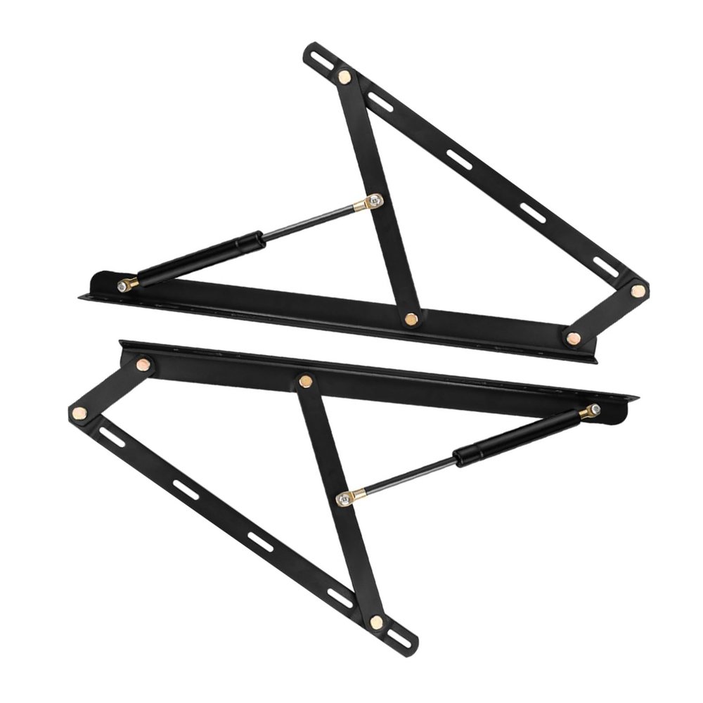Pneumatic Bed Lift Kit, 2-Piece Gas Strut Storage Bed Lift Mechanism, Black, 150 cm/59 in