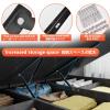 Pneumatic Bed Lift Kit, 2-Piece Gas Strut Storage Bed Lift Mechanism, Black, 150 cm/59 in view 4