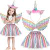 WANGWANG 3-Piece Unicorn Costume Set for Girls view 1