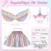 WANGWANG 3-Piece Unicorn Costume Set for Girls view 2