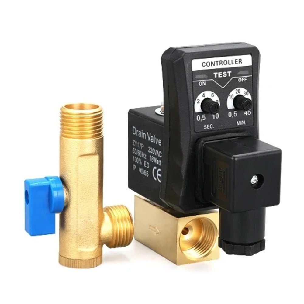 AC 220 V 1/2-Inch Electric Timer Automatic Water Solenoid Valve, 1 Piece (Controller Only)
