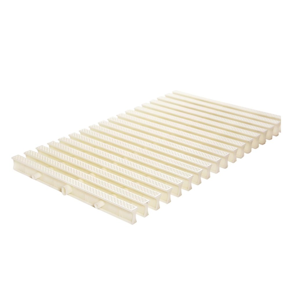 ZHANGGL Swimming Pool Drain Grate Cover, Spliceable Plastic Channel Drain Grate, Flexible Trench Drain Cover, Beige, 5.9 x 39.3 in, 1 pc
