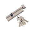 1 Set Asymmetric Brass Lock Cylinder with Thumbturn for Aluminum Alloy Doors, High-Security Replacement Core, 32 mm Height (40+60t) view 1