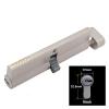 1 Set Asymmetric Brass Lock Cylinder with Thumbturn for Aluminum Alloy Doors, High-Security Replacement Core, 32 mm Height (40+60t) view 3
