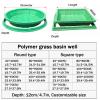 Discreet Durable Resin Lawn Manhole Cover with Frame, 100 x 100 cm view 2