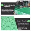 Discreet Durable Resin Lawn Manhole Cover with Frame, 100 x 100 cm view 3