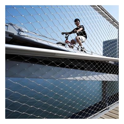 ZHENGQIAN Stainless Steel Garden Net, Anti-Fall Safety Net, Flexible Wire Rope X-Net, Playground Safety Net, Fence Net, 8 cm Opening, 2 mm (H2.8 x L9 m / H9.18 x L29.52 ft)