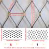 ZHENGQIAN Stainless Steel Garden Net, Anti-Fall Safety Net, Flexible Wire Rope X-Net, Playground Safety Net, Fence Net, 8 cm Opening, 2 mm (H2.8 x L9 m / H9.18 x L29.52 ft) view 2