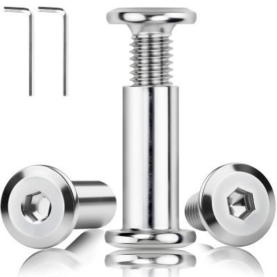 20-Piece M8 x 15 mm Sleeve Nut and Screw Furniture Connector Set