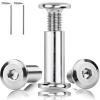 20-Piece M8 x 15 mm Sleeve Nut and Screw Furniture Connector Set view 1